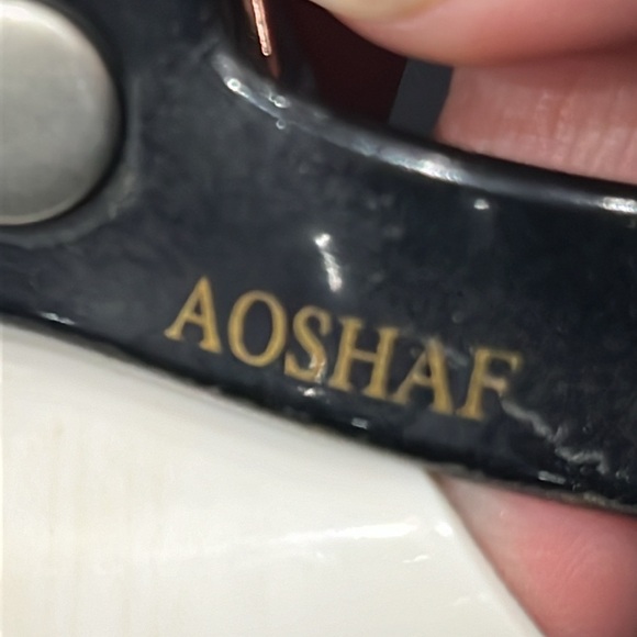 Ted Baker Aoshaf Bow Jelly Flip Flops Black / White Bow Ross Gold Details size 7 - Picture 13 of 13